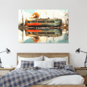 Vintager Caravan Trailer RV Thunder_Cove Leinwanddruck (Insitu (Schlafzimmer))