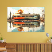 Vintager Caravan Trailer RV Thunder_Cove Leinwanddruck (Insitu (Wohnzimmer))