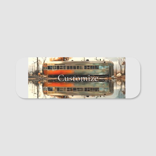 Vintager Caravan Trailer RV Thunder_Cove Namensschild (Vorderseite)