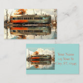 Vintager Caravan Trailer RV Thunder_Cove Visitenkarte (Vorne/Hinten)