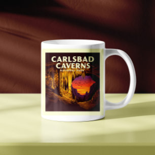 Vintager Carlsbad Caverne-Nationalpark Kaffeetasse
