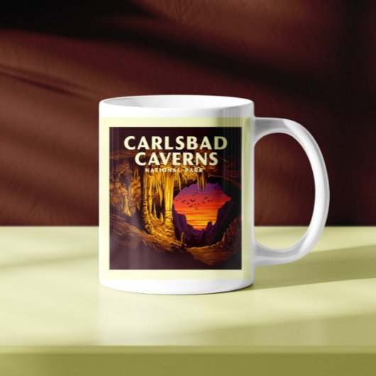 Vintager Carlsbad Caverne-Nationalpark Kaffeetasse