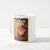 Vintager Carlsbad Caverne-Nationalpark Kaffeetasse (Vorderseite Links)