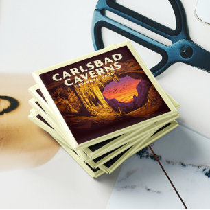 Vintager Carlsbad Caverne-Nationalpark Magnet
