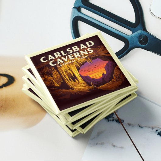 Vintager Carlsbad Caverne-Nationalpark Magnet