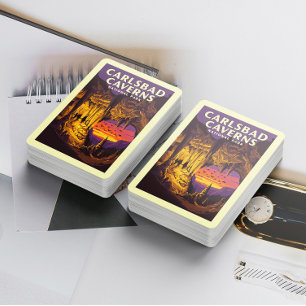 Vintager Carlsbad Caverne-Nationalpark Spielkarten