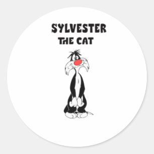 Vintager Cartoon aus den 40er, 50er Jahren, Runder Aufkleber