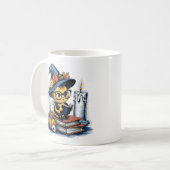 Vintager Cartoon Bee Gothic, Halloween Vibes Kaffeetasse (Vorderseite Links)