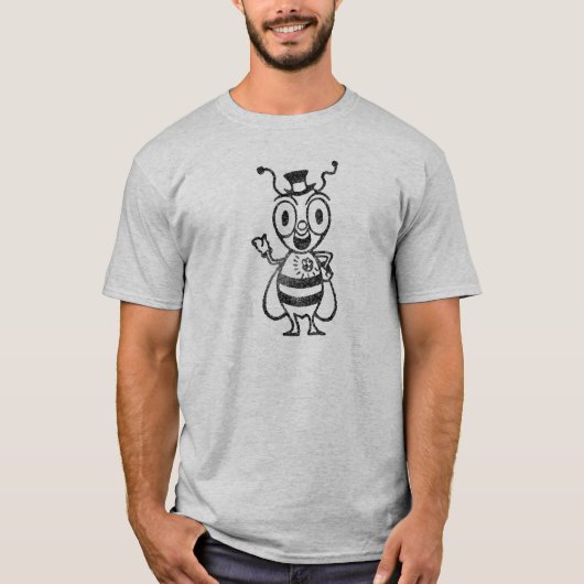 Vintager Cartoon Bewölkt T - Shirt (Vorderseite)