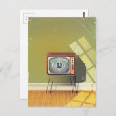 Vintager Cartoon Postkarte (Vorne/Hinten)
