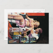 Vintager Cartoon Postkarte (Vorne/Hinten)