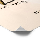 Vintager Cartoon von 1914 Argentinienkrise Poster (Ecke)