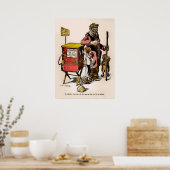 Vintager Cartoon von 1914 Argentinienkrise Poster (Küche)