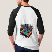 Vintager Cassette Pop Art T - Shirt (Rückseite)