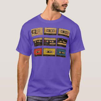 Vintager Cassette Tape Pencil 70er 80er 90er Music T-Shirt