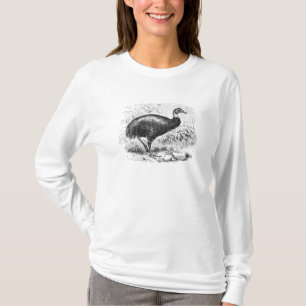 Vintager Cassowary-riesige australische T-Shirt