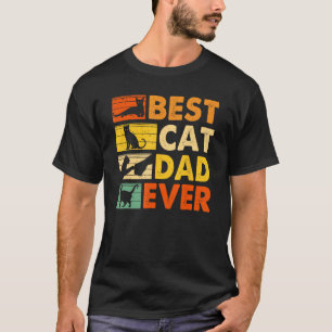 Vintager Cat Daddy Vatertag Bester Cat Vater je T-Shirt
