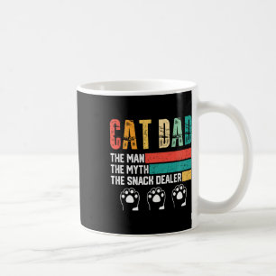 Vintager Cat Vater Der Mann der Mythos Snack Deale Kaffeetasse