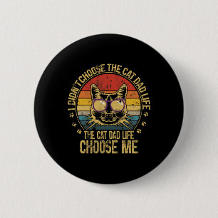 Vintager Cat Vater für Männer Funny Cat Vater Vate Button