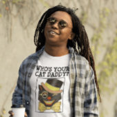 VINTAGER CAT VATER SCHWARZE CAT-T - Shirt