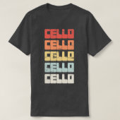 Vintager CELLO-Text T-Shirt (Design vorne)