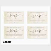 Vintager Chalk Paint Handmade Bio Soap Rechteckiger Aufkleber (Blatt)