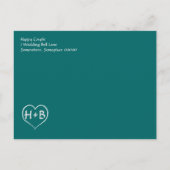 Vintager Chalkboard-Stil Save the Date / Einladen Ankündigungspostkarte (Rückseite)