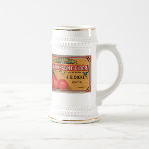 Vintager Champagne-Apfelwein Stein Bierglas