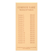 Vintager Champagner-Damast Western Massagewanne Werbekarte (Hinten)