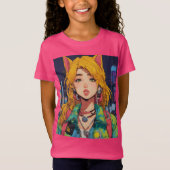 Vintager Charm-Anime-Stil T-Shirt (Vorderseite)