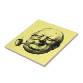 Vintager Charm trifft auf Wit - Rauchmelder Fliese (Seite)