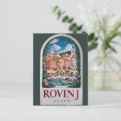 Vintager Charme: Altstadt von Rovinj Postkarte (Stehend Vorderseite)