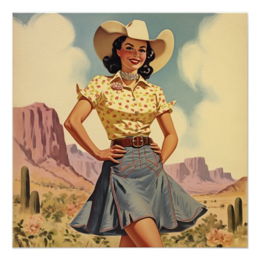 Vintager Charme auf der Prärie: Wilde Westflüster Poster (Vorderseite)