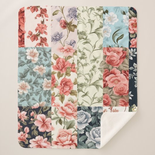 Vintager Charme Sherpadecke (Vorderseite)