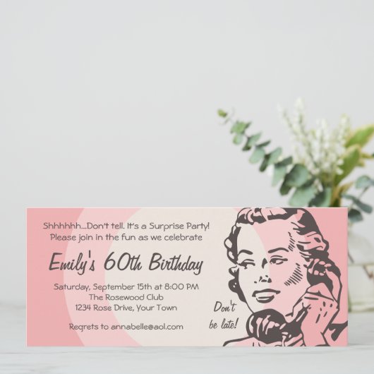 Vintager Chat Einladung (Stehend Vorderseite)