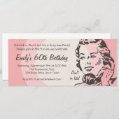 Vintager Chat Einladung (Vorne/Hinten)