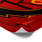 Vintager Chat Noir - Black Cat Poster (Ecke)