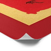 Vintager Chat Noir Black Cat Poster (Ecke)