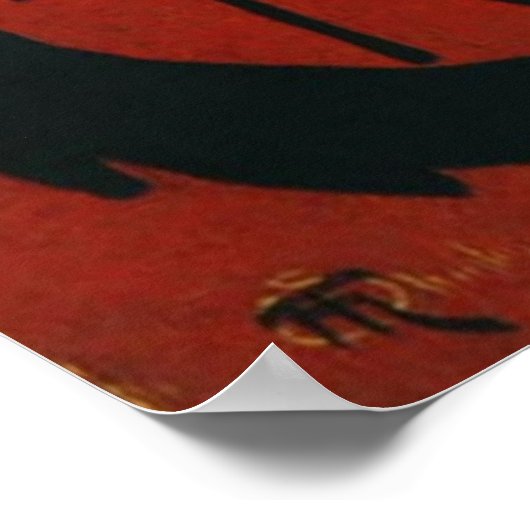 Vintager Chat Noir Poster (Ecke)