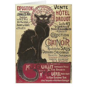 Vintager Chat Noir, Vente Hôtel Drouot Steinlen