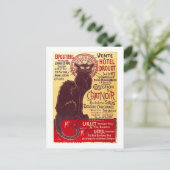 Vintager Chat Noir, Vente Hôtel Drouot Steinlen Postkarte (Stehend Vorderseite)