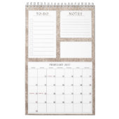Vintager Cherish Bloral Monatsplaner Kalender (Feb 2027)