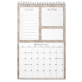 Vintager Cherish Bloral Monatsplaner Kalender (Feb 2026)