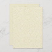 Vintager Cherry Blossom floraler Ecru Hochzeitdeta Einladung (Vorne/Hinten)