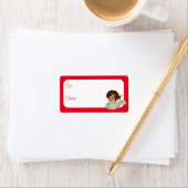 Vintager Cherub Adressaufkleber (Insitu)