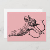 Vintager Cherub Cupid-Liebe Postkarte (Vorne/Hinten)