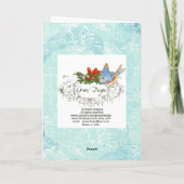 Vintager Cherub Save the Date Design Ankündigung (Rückseite)