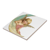 Vintager Cherub und Cresent Moon Fliese (Seite)