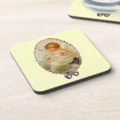 Vintager Cherub Untersetzer (Linke Seite)