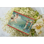 Vintager Cherub Valentine Postkarte